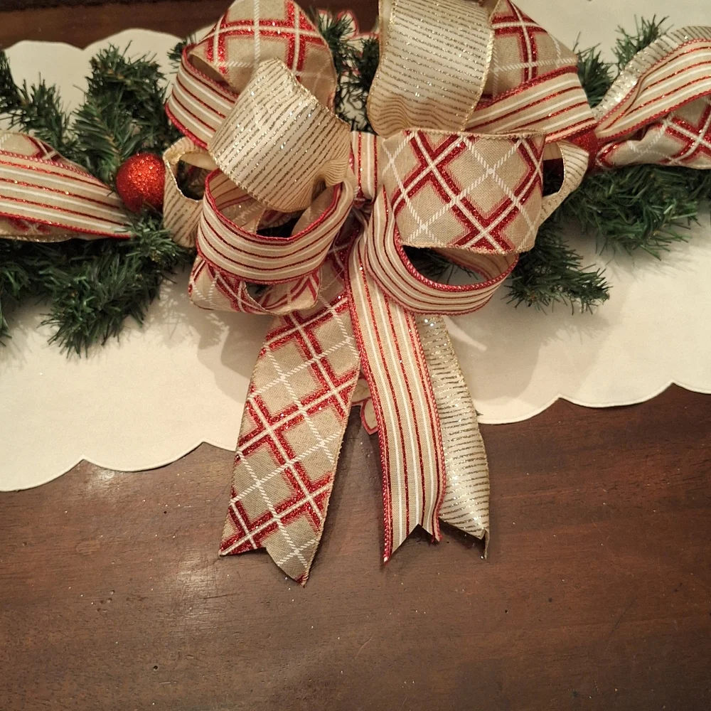 Festive Holiday Centerpiece with Red and Gold Accents